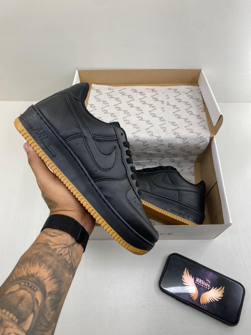 Air Force Premium Preto Caramelo
