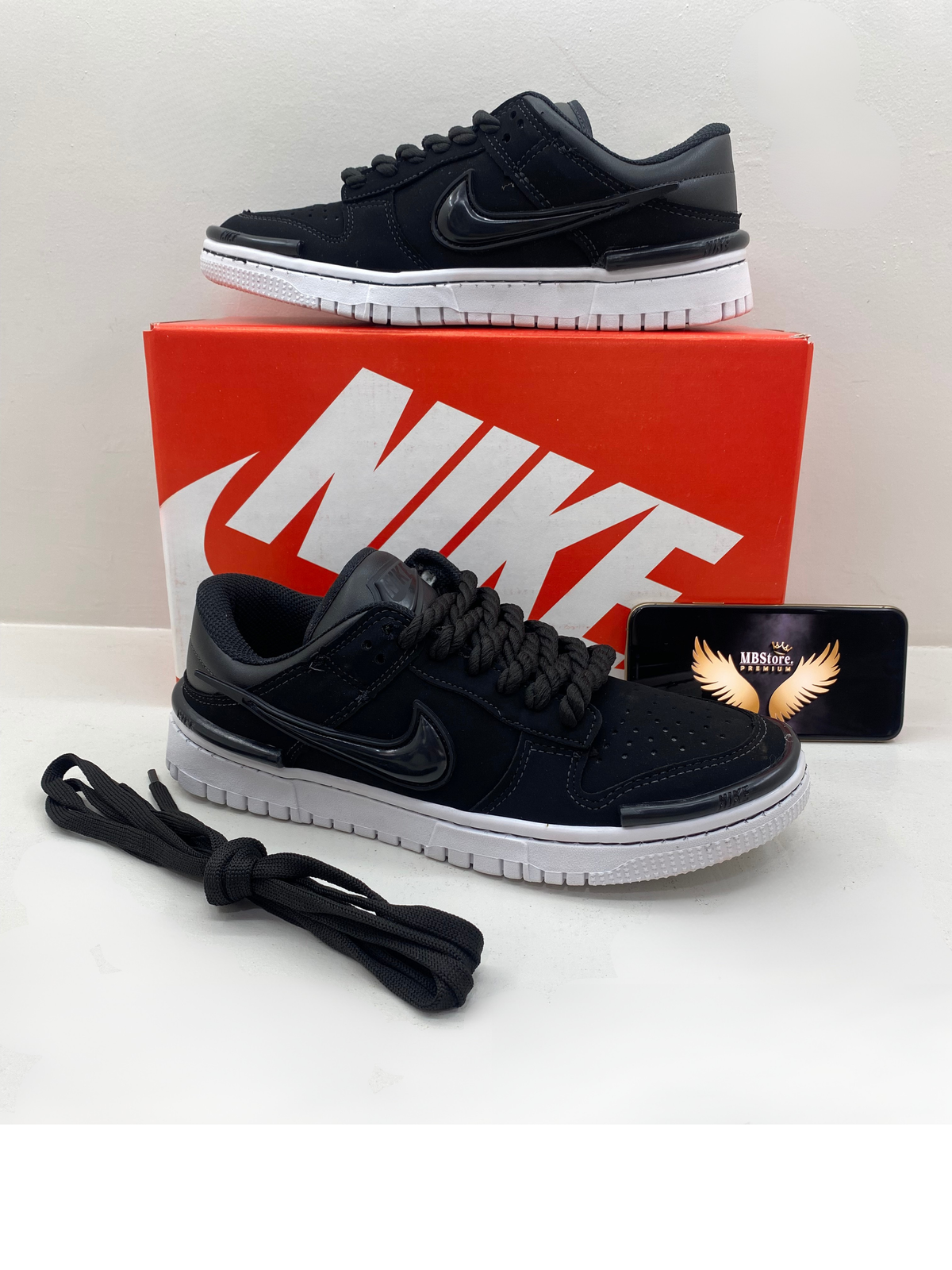 DUNK TWIST - Preto Nobuck