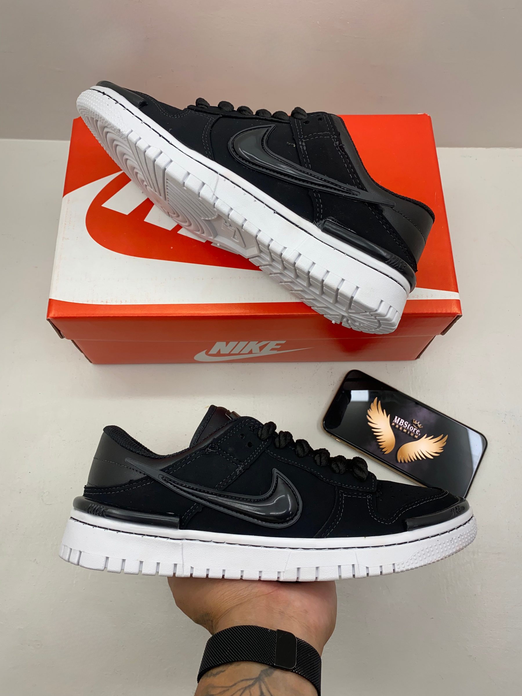 DUNK TWIST - Preto Nobuck