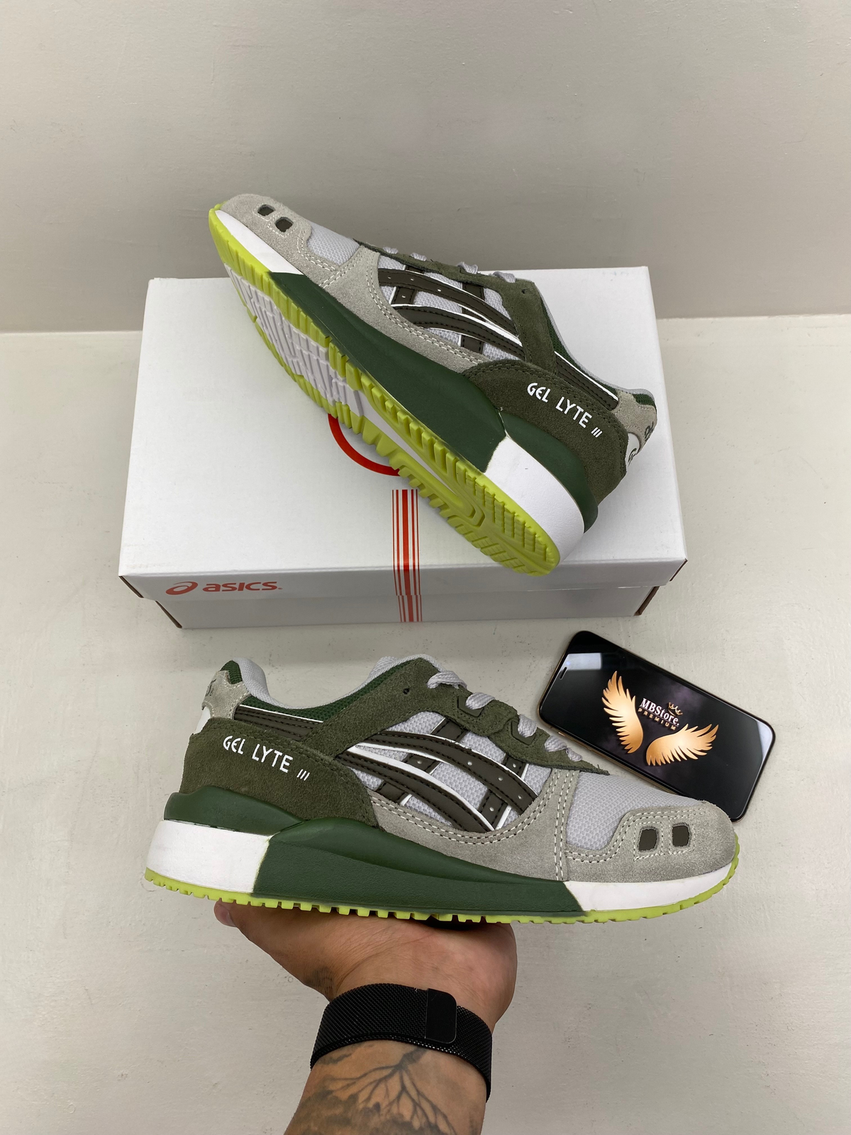 Tênis Masculino Asics Gel-Lyte III Verde Militar