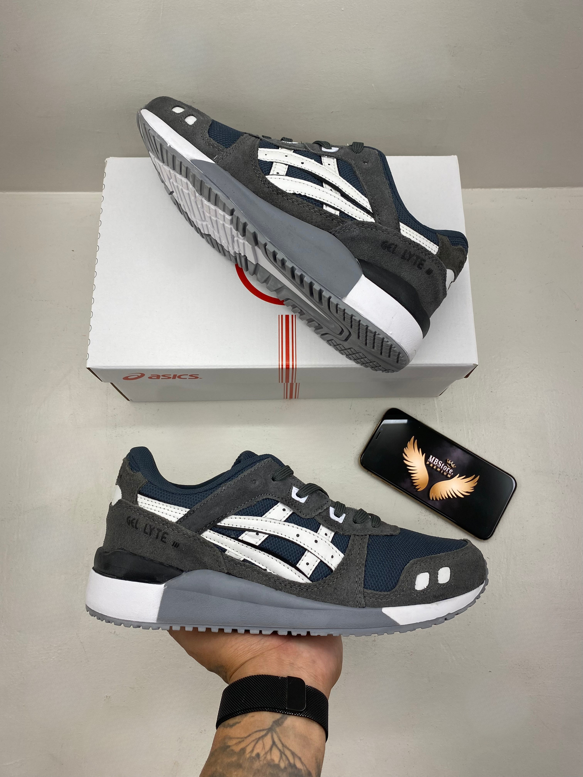 Tênis Masculino Asics Gel-Lyte III Chumbo