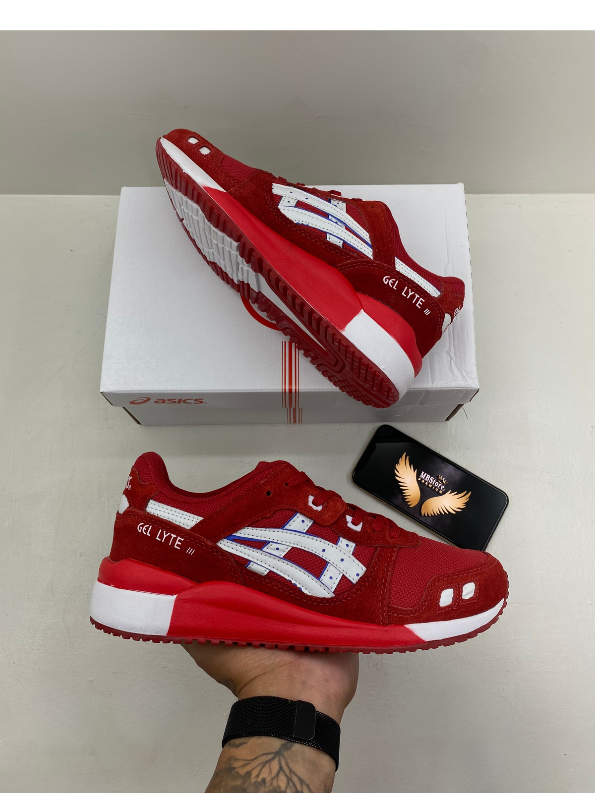Tênis Masculino Asics Gel-Lyte III Vermelho