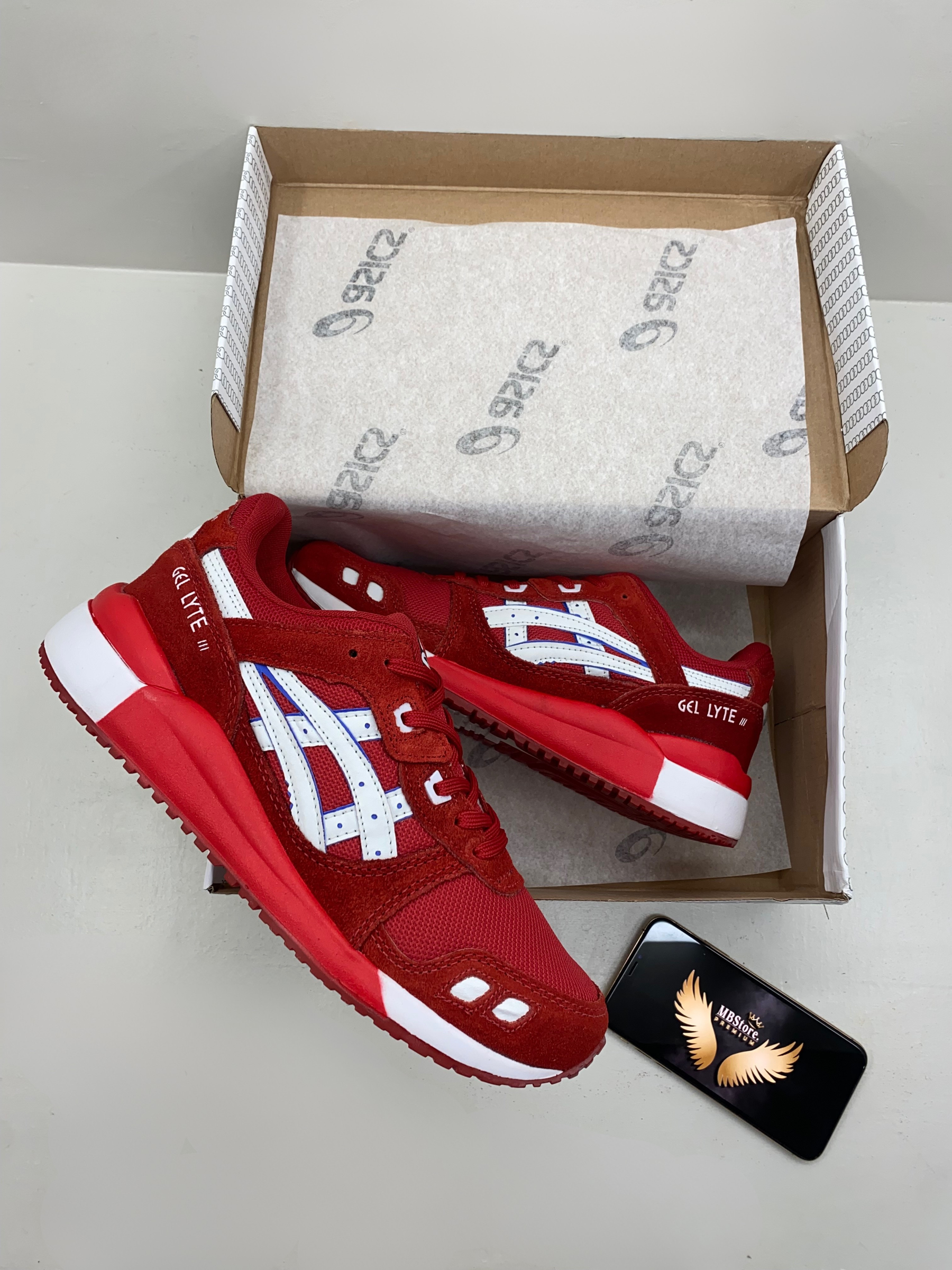 Tênis Masculino Asics Gel-Lyte III Vermelho