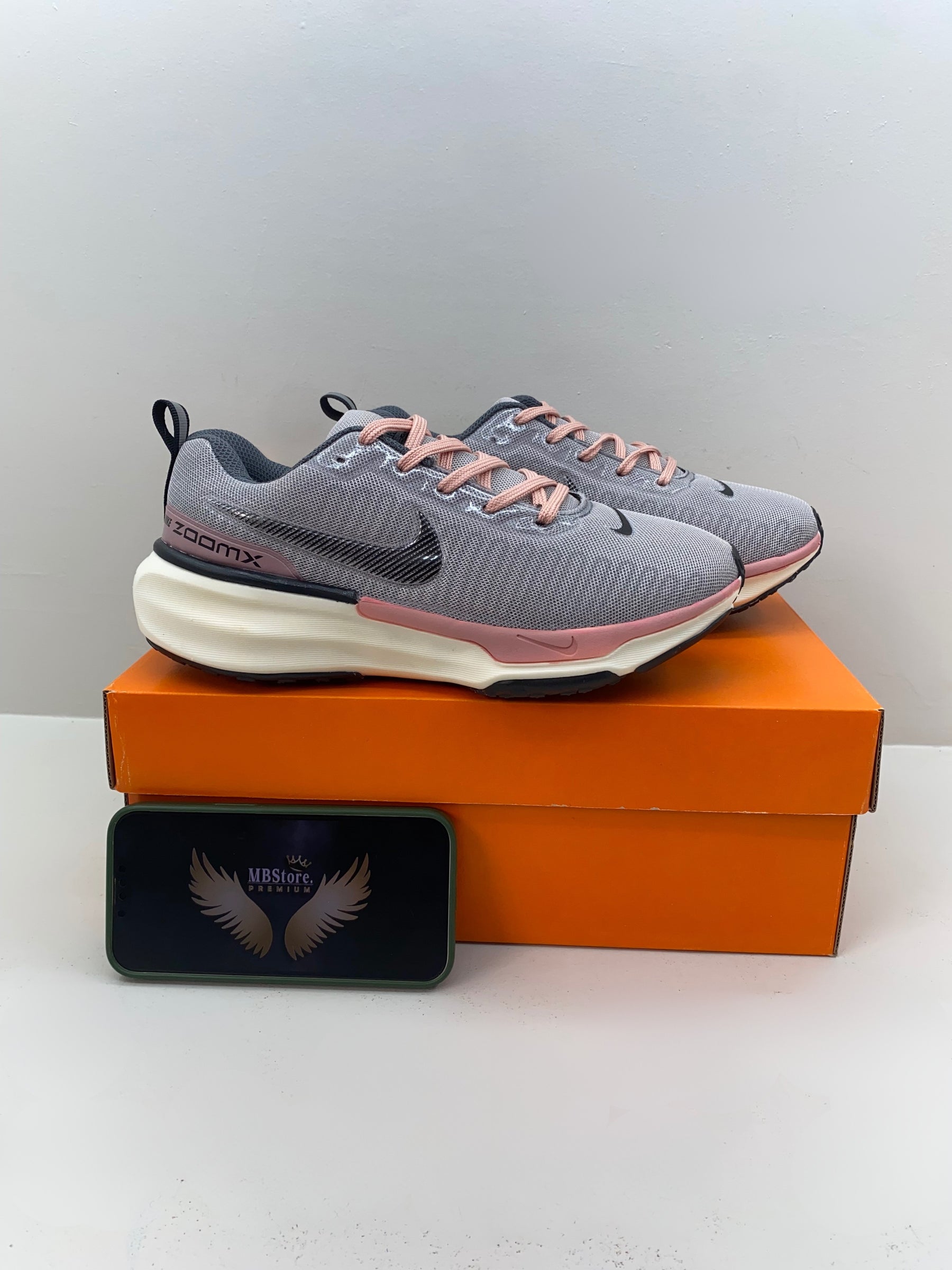 Nike ZoomX Grafite/Nude 2 Cadarços