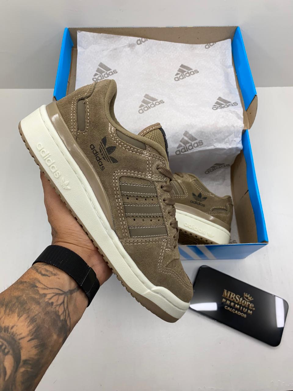 Tênis Masculino Adidas Fórum V2 Café Premium