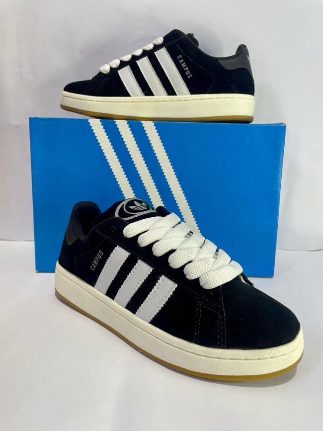 Adidas Campus masculino/feminino x Preto/Branco