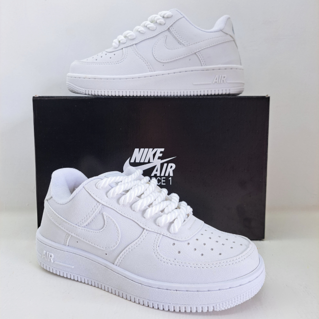 Air Force 1 Branco/Cadarço Grosso Premium