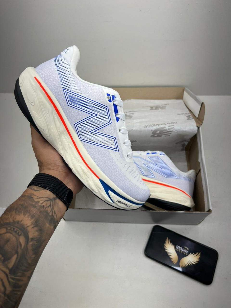 New Balance Fresh 1080 Branco/Azul