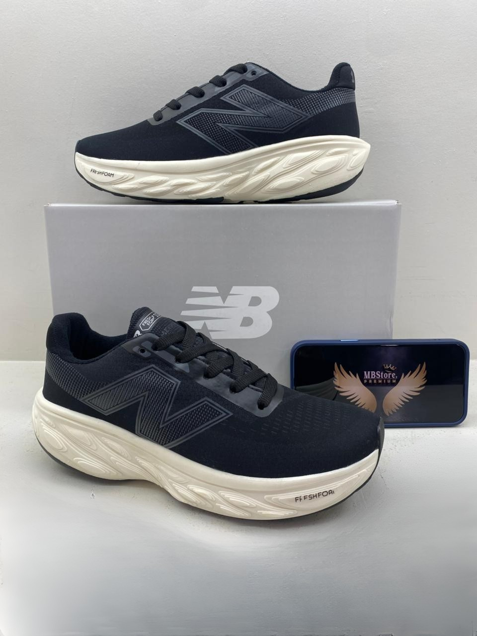 New Balance Fresh 1080 Preto/Branco