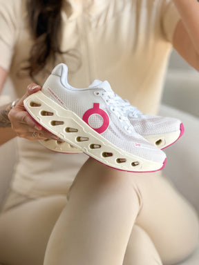 Tênis On Cloud Importado Branco Rose feminino
