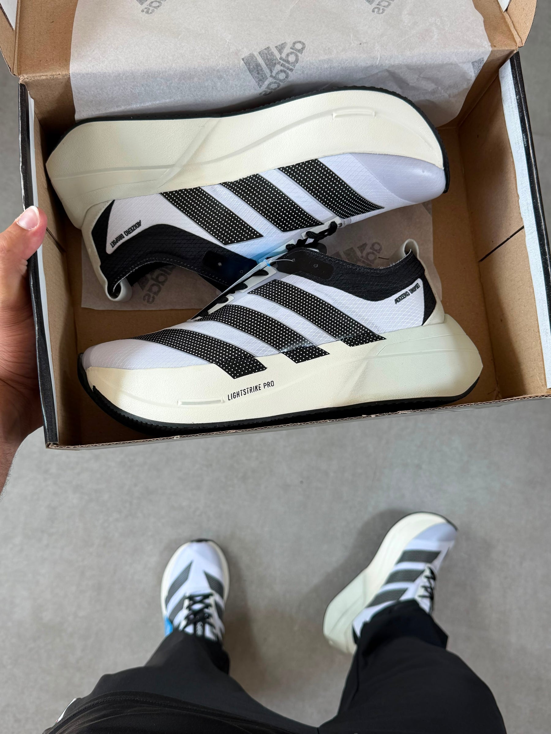 Tênis Adizero Dropset Branco Preto