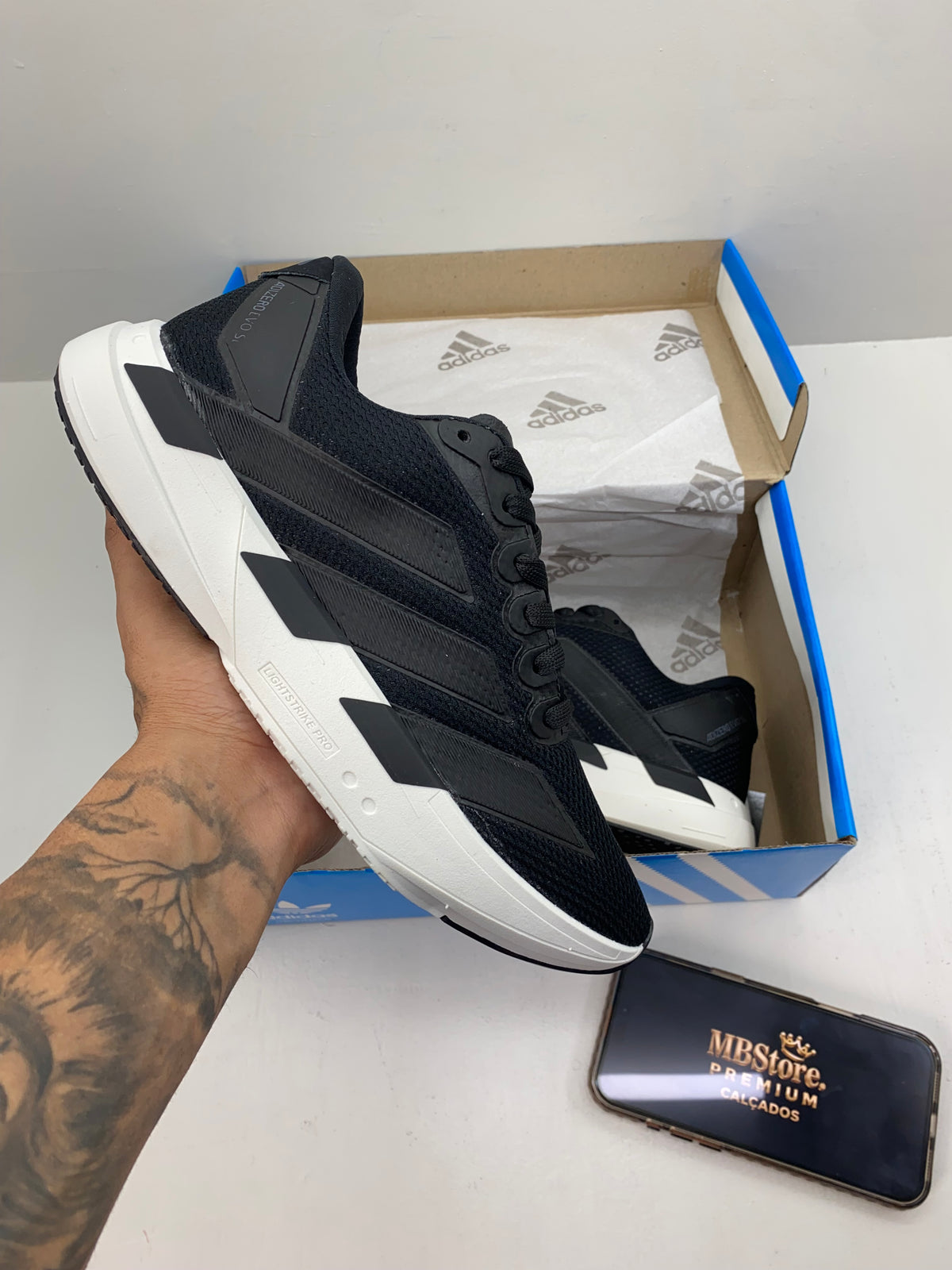 Tênis Adizero EVO SL Premium Preto Branco