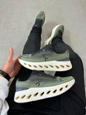 Tênis On Cloudsurfer Importado Verde Militar Preto Masculino