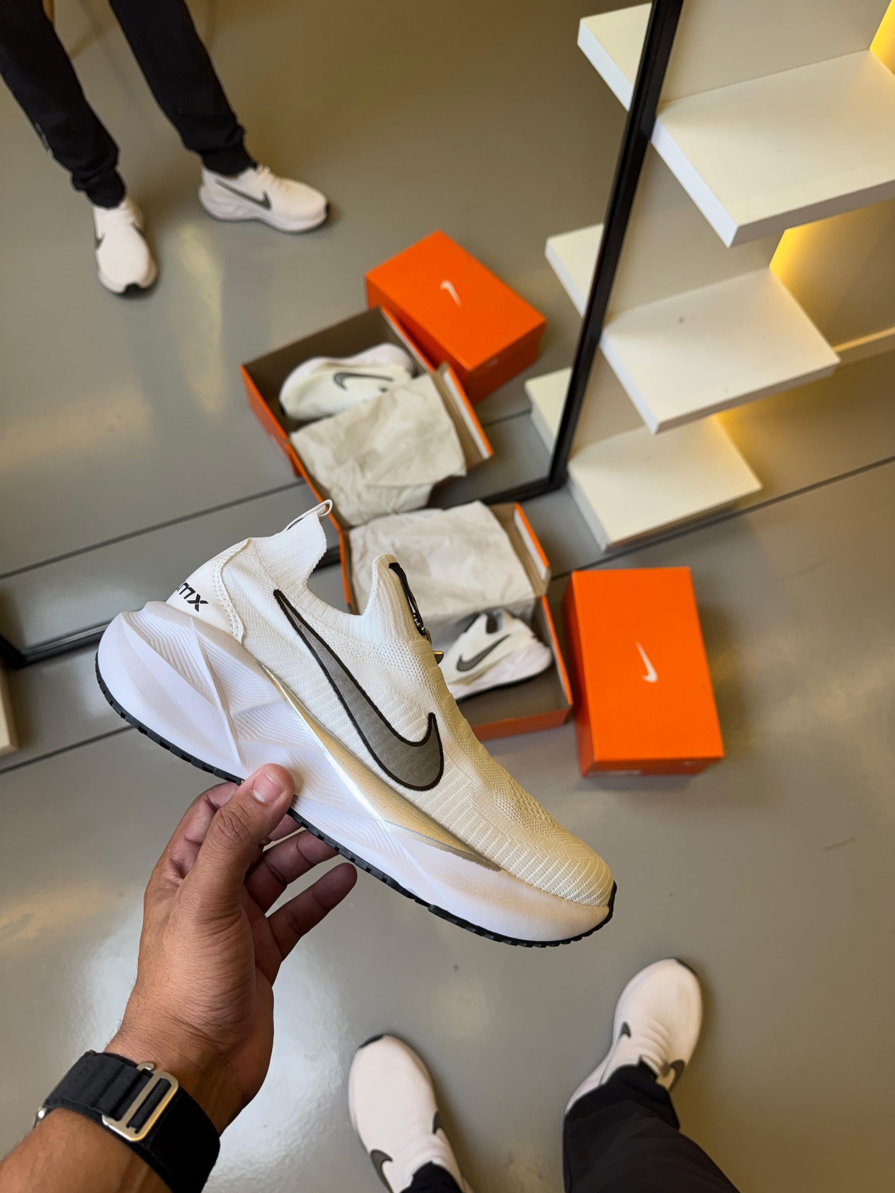 Tênis Masculino Nike Flyknit Branco