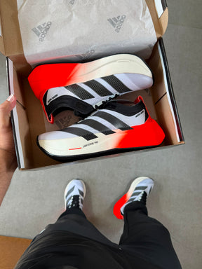 Tênis Adizero Dropset Branco Preto Vermelho
