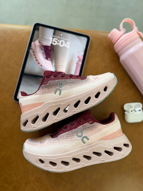 Tênis On Cloudsurfer Importado Rose vinho feminino