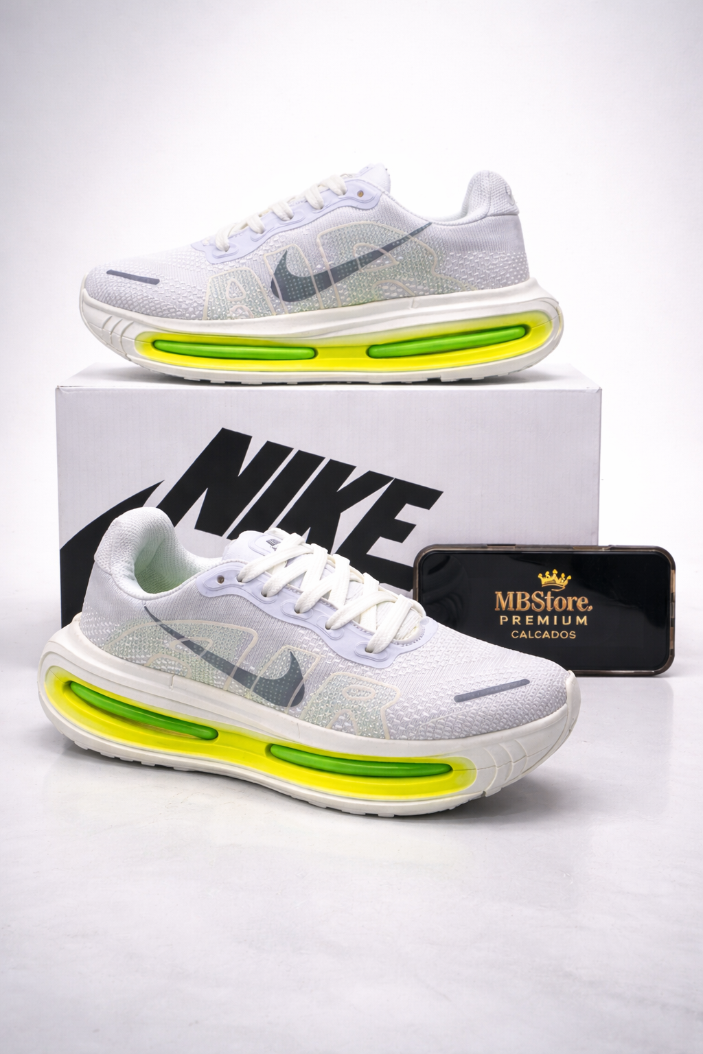 Tênis Nike Vomero Premium Branco Verde