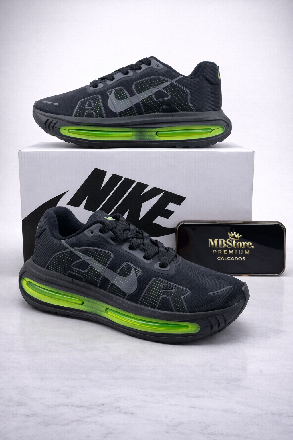 Tênis Nike Vomero Premium Preto Verde