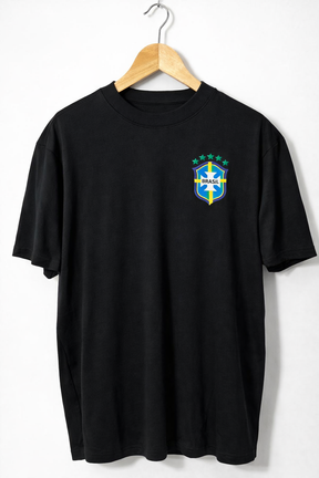Camiseta Streetwear Oversized Brasil estampa Basica