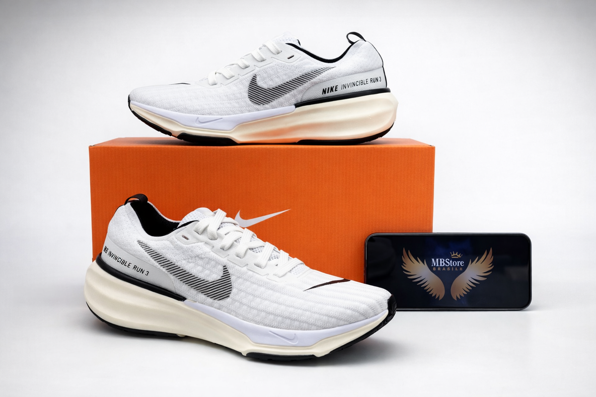 Tênis Unissex Nike ZoomX Invencible Run Premium Branco Preto
