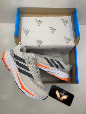 Adizero Boston 10 Cinza/Laranja