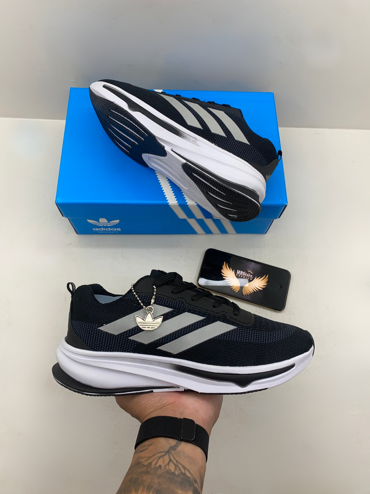 Adizero Boston 10 Preto/Cinza