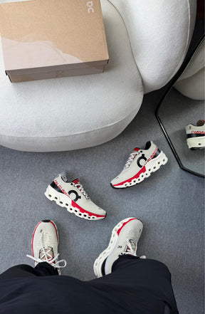 Tênis On Cloud Running Off White Vermelho Premium
