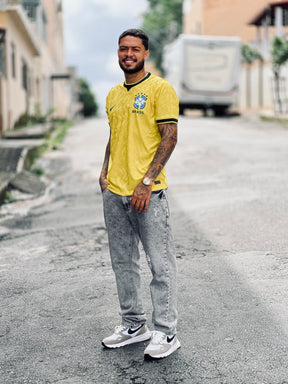 Camisa Versão Jogador Tailandesa Amarela copa 2026