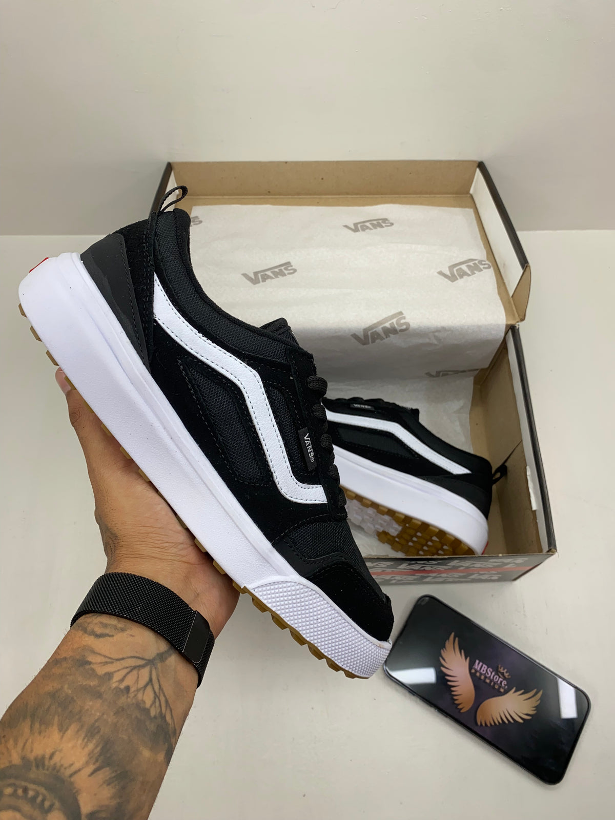 Tênis Unissex VNS Ultrarange 3D Premium Preto Branco