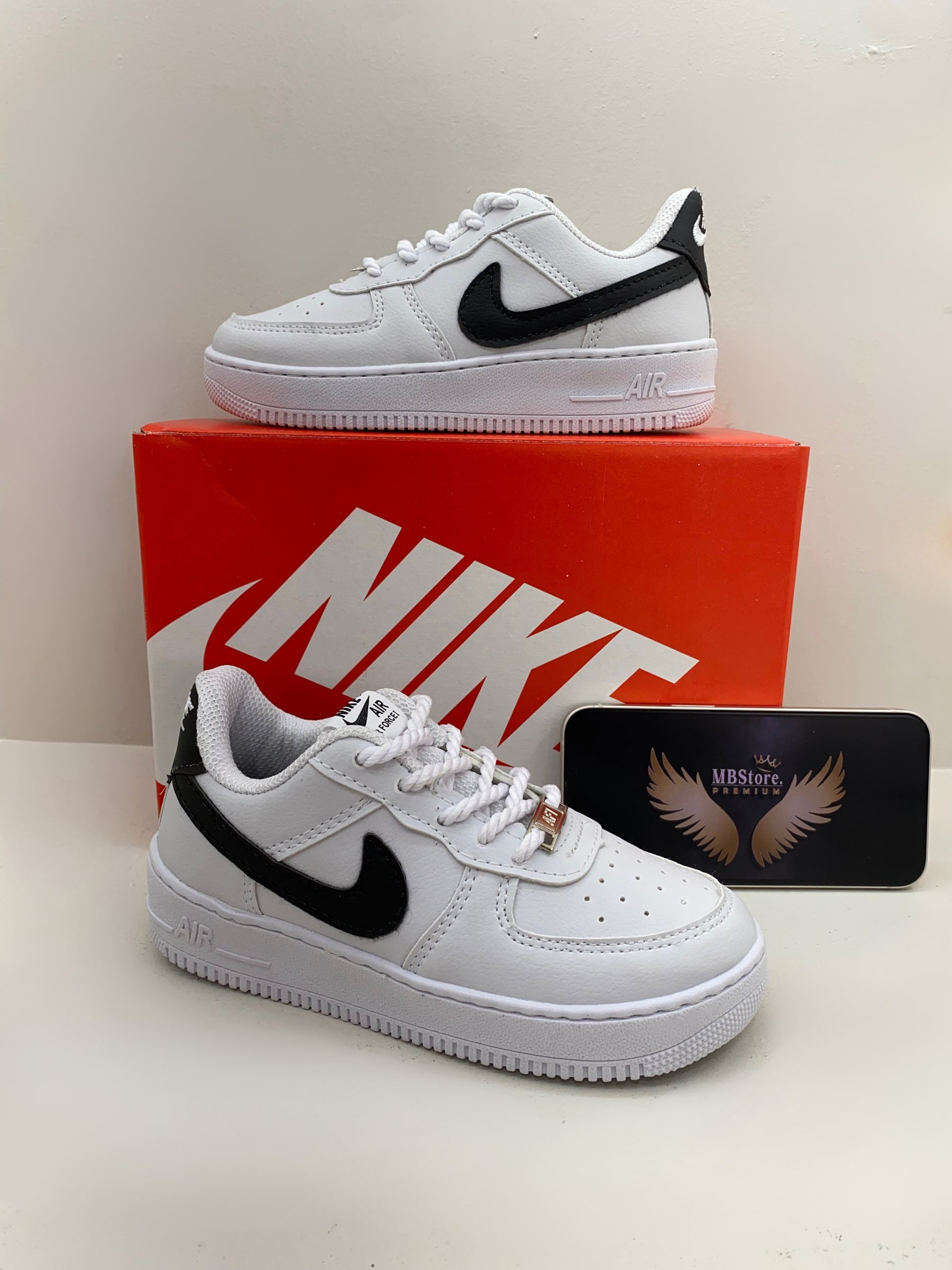 Air Force Infantil Branco-Preto