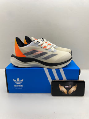 Adizero Boston 12 Off White-Laranja
