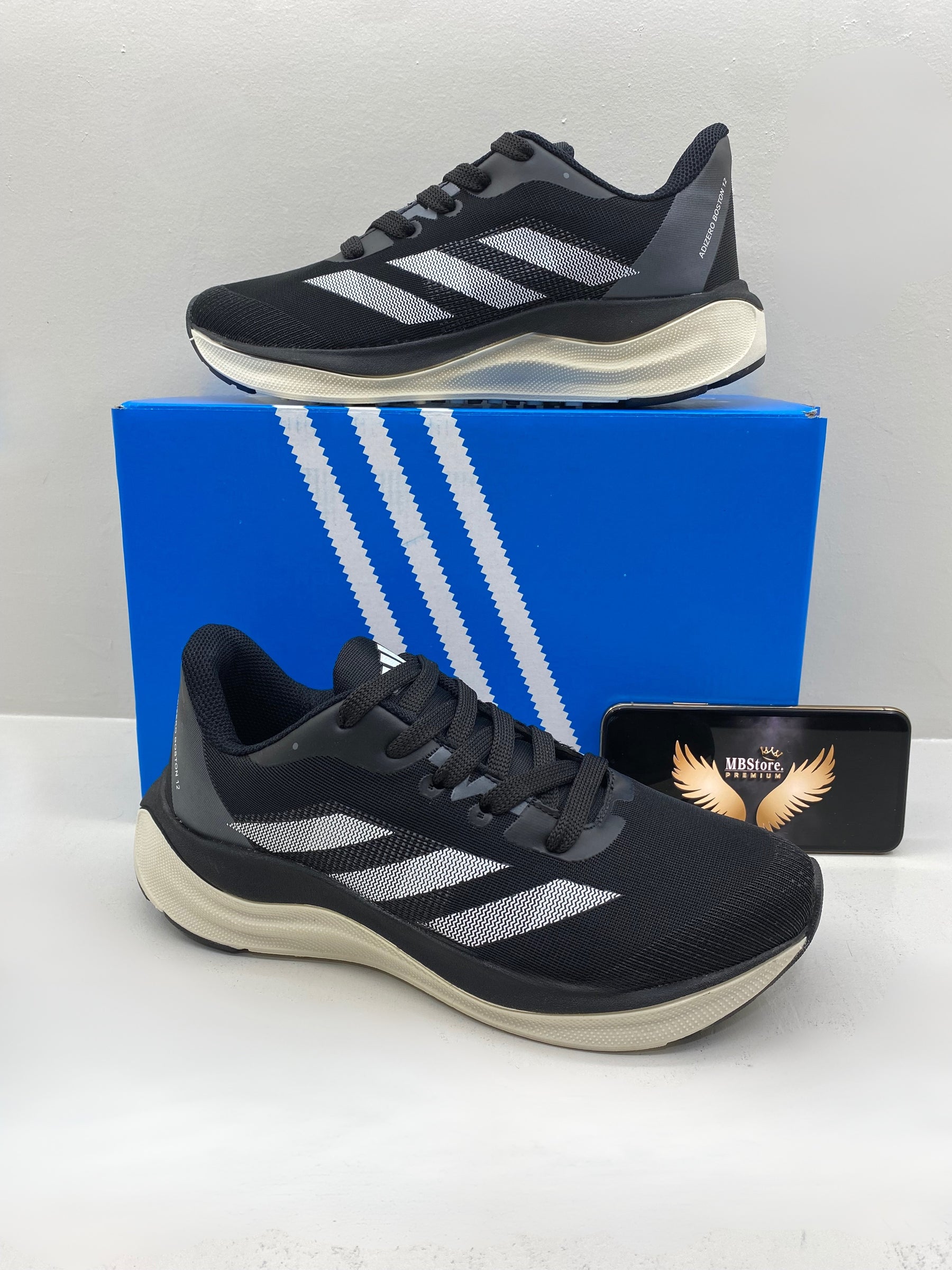Adizero Boston 12 Preto-Branco