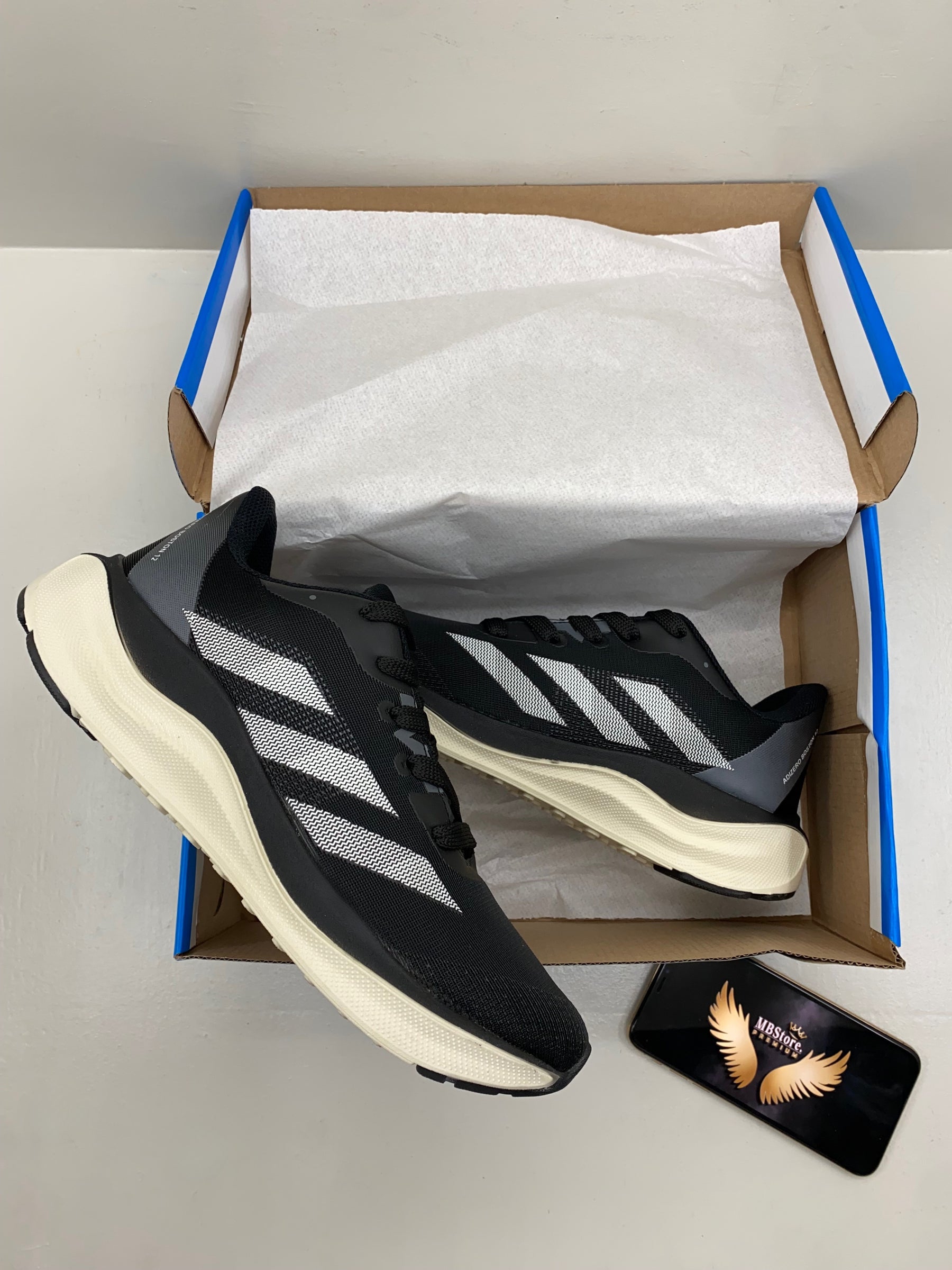 Adizero Boston 12 Preto-Branco