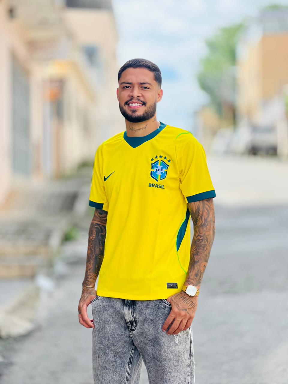 Camisa Versão Torcedor Tailandesa 1.1 Amarela copa 2026