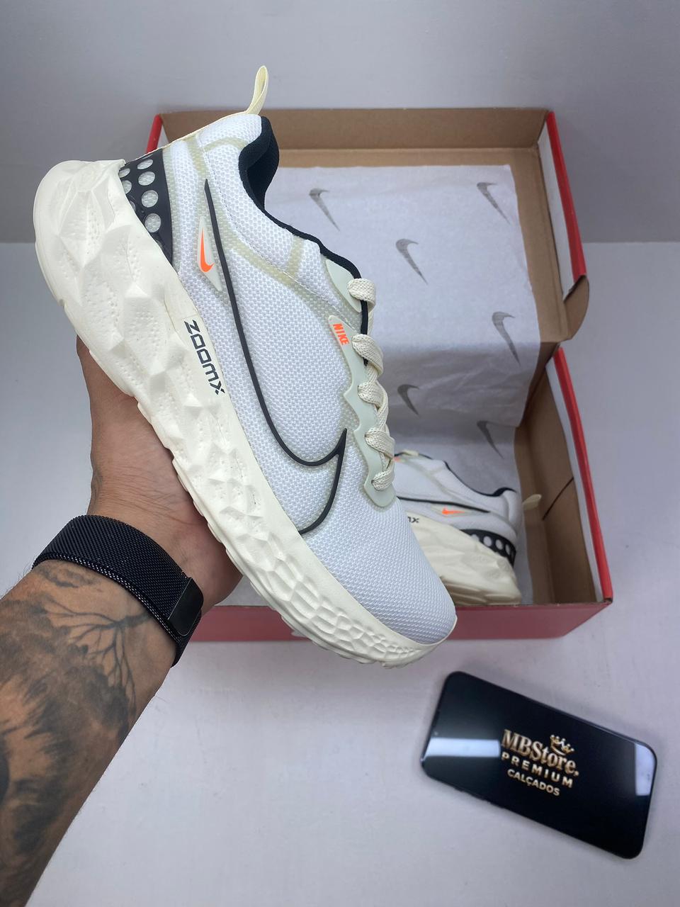Tênis Masculino Nike React Infinity Run fk 4 Off White