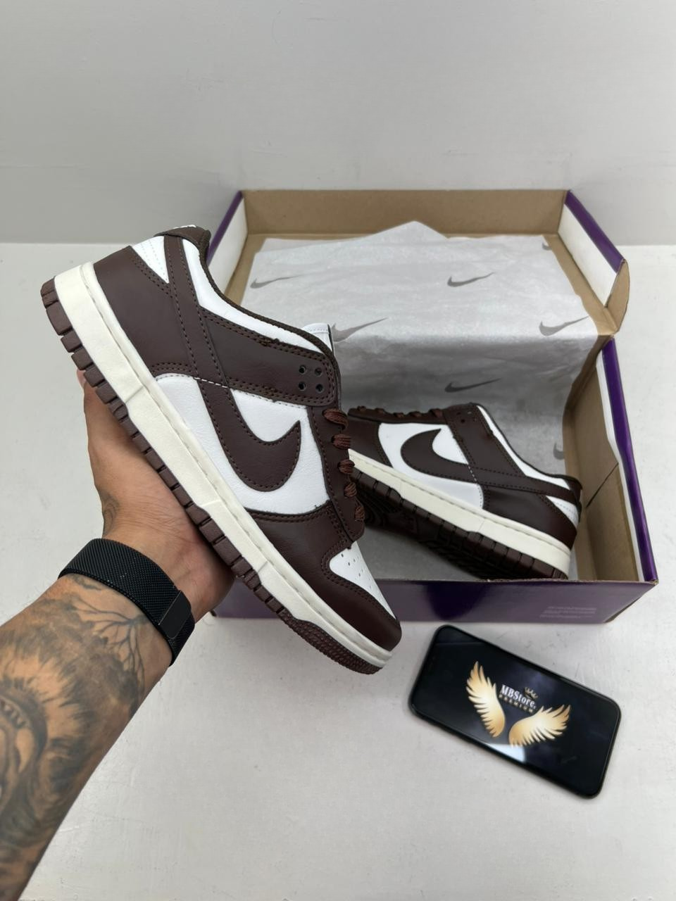 Nike Dunk Sb (Linha Premium) x Branco/Cacau
