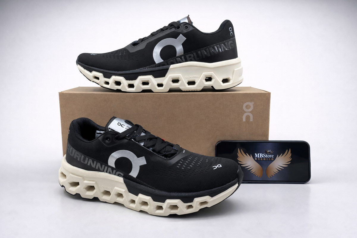 Tênis On Cloud Running Preto BrancoPremium